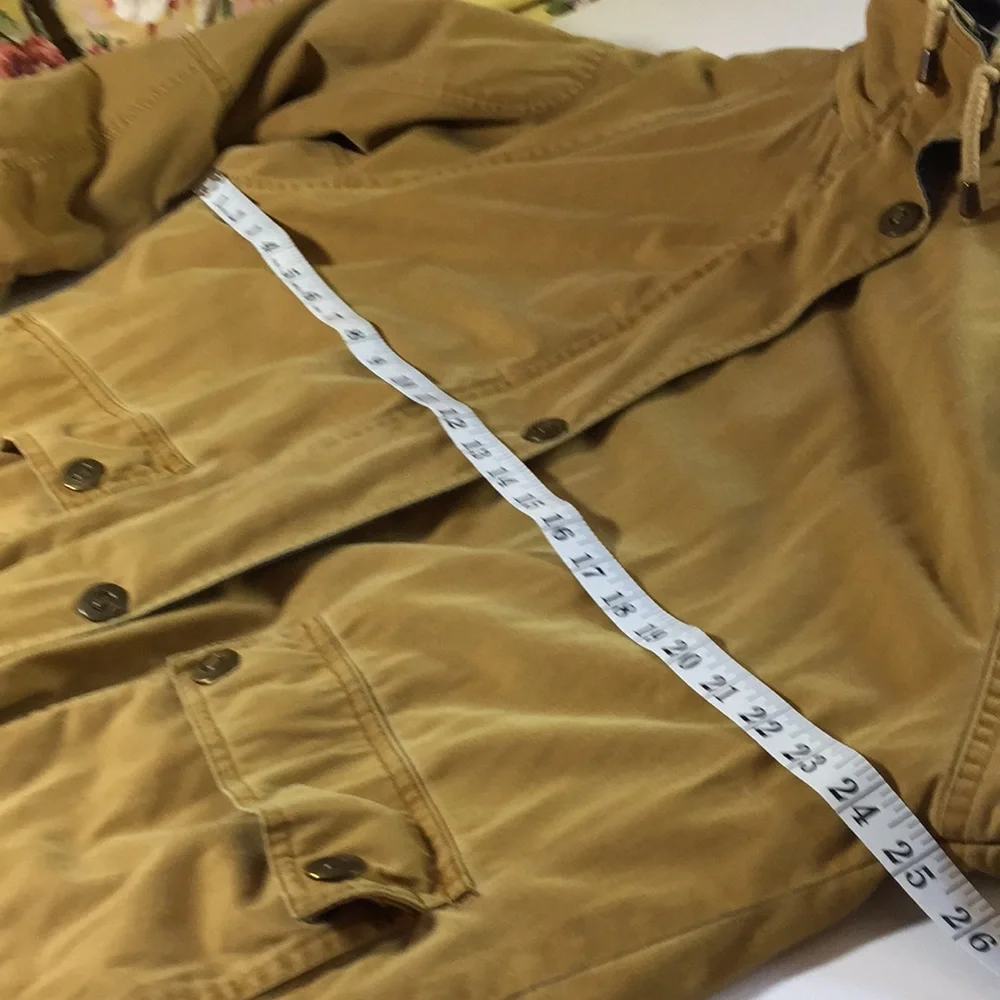 Vintage Towns by London Fog Hooded Zipper / Snap Front Utility Cargo Jacket
